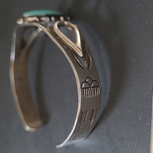 Fred Harvey Bell Sterling Bracelet - Picture 2 of 5